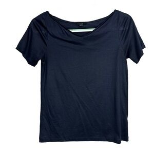 COS Navy V-Neck Tee